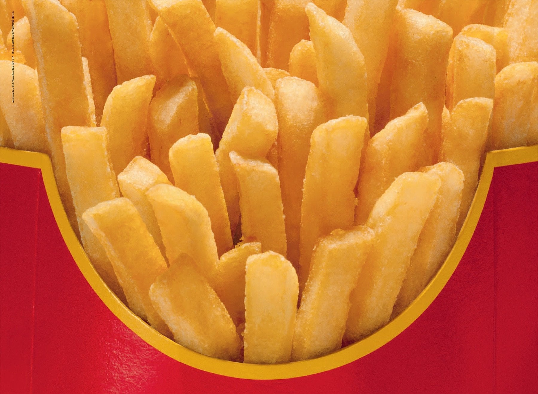 McDonalds confidently advertises with no branding.